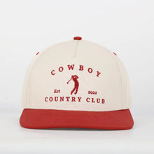 Load image into Gallery viewer, Cowboy Country Club Two Tone Golfer Cap
