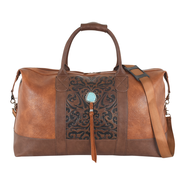 Catchfly Embossed Weekender Duffle Bag