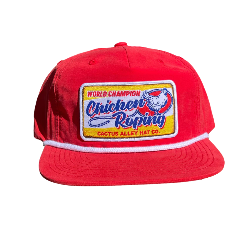 Cactus Alley Red Chicken Roping Cap