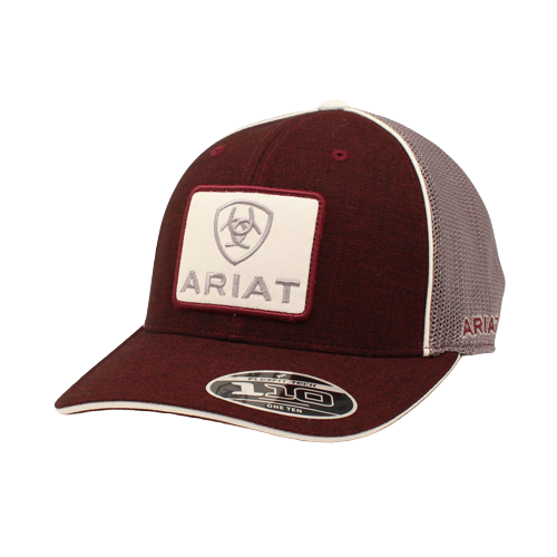 Ariat Maroon Logo Patch Cap