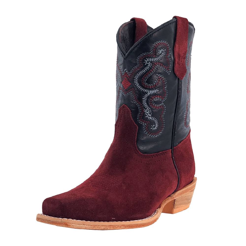 R WATSON KIDS RHUBARB ROUGH OUT BOOTS