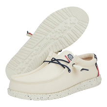 Load image into Gallery viewer, Hey Dude Men&#39;s Off White Wally Americana Shoe
