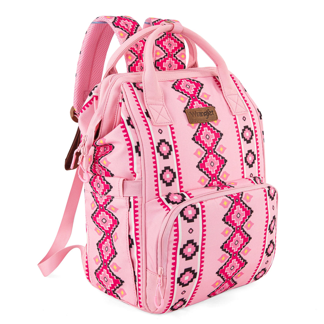 Montana West Wrangler Aztec Printed Callie Backpack - Pink