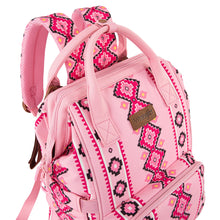 Load image into Gallery viewer, Montana West Wrangler Aztec Printed Callie Backpack - Pink
