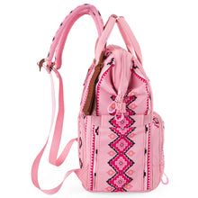 Load image into Gallery viewer, Montana West Wrangler Aztec Printed Callie Backpack - Pink
