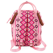 Load image into Gallery viewer, Montana West Wrangler Aztec Printed Callie Backpack - Pink
