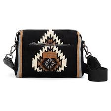 Wrangler Knit Crossbody Purse - Black