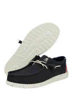 Load image into Gallery viewer, Hey Dude Navy Wally Americana Men&#39;s Shoe
