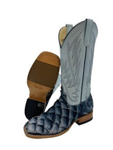 Load image into Gallery viewer, Macie Bean Top Hand Blue Sky Big Bass Ladies Boot
