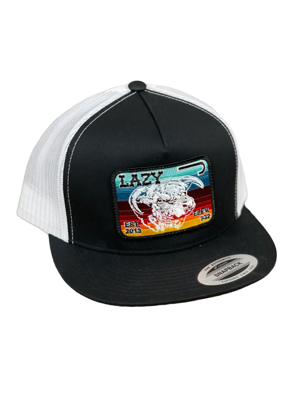 Lazy J Ranch Wear Black & White Serape Elevation Cap