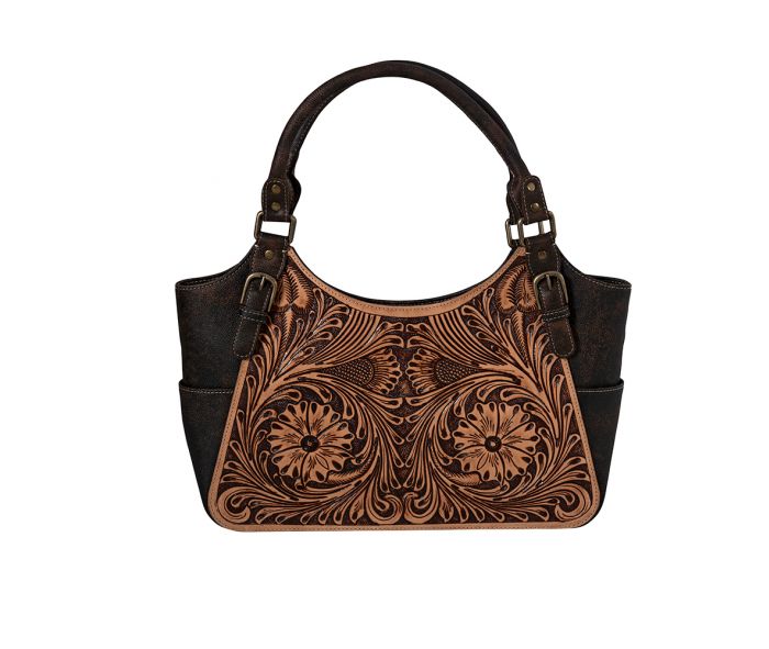 Myra Rolling Plains Hand-tooled Hand Bag