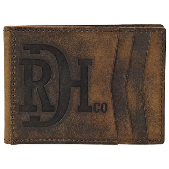 Red Dirt Hat Company Men's Genuine Leather Western Bifold Wallet (Red  Southwest Pattern)