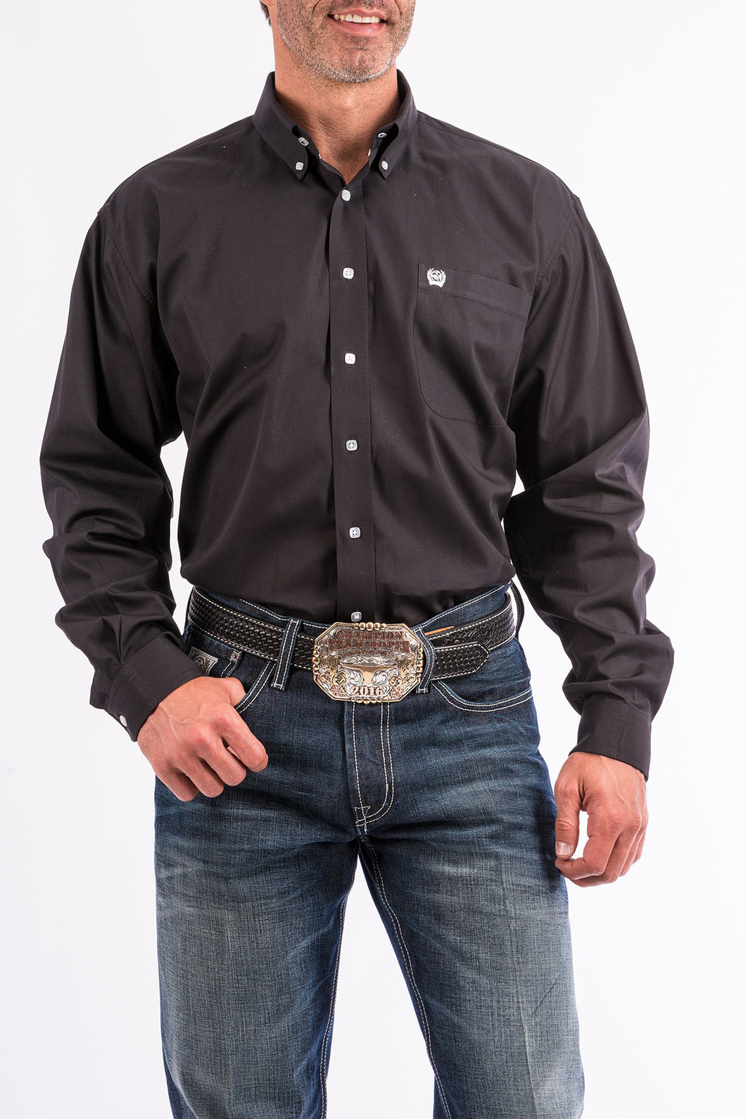 Cinch  Black Classic Fit Men's Shirt